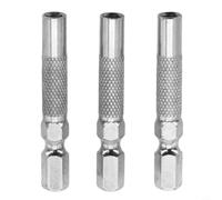 Lot de 3 adaptateurs de douilles hexagonales vers carré pour visseuse à percussion porte-embout en acier