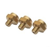 Lot de 3 adaptateurs de propane vers butane pour réservoir de 0,5 kg vers valve Lindal EN417, connecteur en laiton pour réchaud de camping, barbecue extérieur, convertisseur de bouteille de gaz