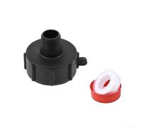 Lot de 3 adaptateurs de réservoir IBC en plastique de 1,9 cm avec kit de joint pour réservoir fourre-tout IBC transfert d'eau Noir