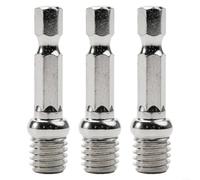 Lot de 3 adaptateurs de tige de connexion hexagonale 1/4 pour mandrin de perceuse avec filetage M10, tige d'extension de disque de polissage en métal, tige de 6 mm, ensemble d'accessoires pour outils