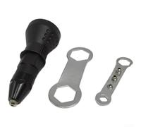 Lot de 3 adaptateurs pour perceuse à rivets électriques très résistants | Ensemble de 3 pièces, design robuste, convertit la perceuse en rivetage, fonctionnement efficace, pour une utilisation
