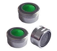 Lot de 3 aérateurs de robinet en cuivre, 20 mm, pièces de rechange avec filtre limiteur de débit d'eau, filtre à économie d'eau, limiteur de débit d'évier pour salle de bain et cuisine