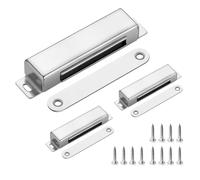 Lot de 3 aimants de porte puissants - 40 kg - En acier inoxydable - Pour porte d'armoire, porte de balcon, tiroirs, armoires