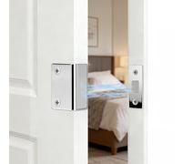 Lot de 3 aimants pour fermeture, loquet de porte de placard magnétique ultra fin avec ruban adhésif et vis, aimants de tiroir dissimulés sans perforation pour rester fermé pour porte coulissante