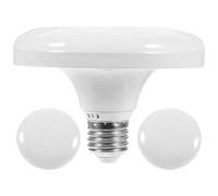 Lot de 3 ampoules LED E27 haute puissance en PC blanc | Installation rapide, usage polyvalent, pour bureau et environnements industriels, remplacement intérieur simple