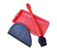 Lot de 3 applicateurs de colle à bois, pinceau à colle en silicone avec plateau adhésif et peigne adhésif, répartiteur de colle, applicateur, pinceau adhésif, outil pour l'art, l'artisanat, le travail