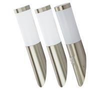 Lot de 3 appliques extérieures LED, détecteurs de mouvement, éclairage de terrasse, éclairage de façade inox