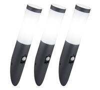 Lot de 3 appliques murales d'extérieur torche de terrasse lampe inox SENSOR spots de cour