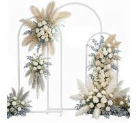Lot de 3 arches de mariage en métal – arche décorative pour fleurs et ballons, mariage, fête et événement