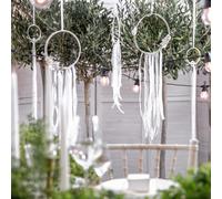 Lot de 3 attrape rêves blanc