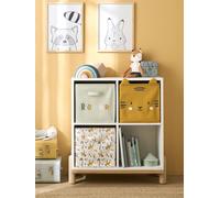 Lot de 3 bacs de rangement animaux HANOÏ blanc TU