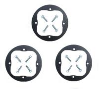 Lot de 3 bagues de renfort pour axe de pont pour tondeuses Cu-b Ca-det RZT 50 RZT50 RZT54 918-04126A 918-04125B 918-0671B 918-04126 918-04125 918-00 4608A 618-04636 618-04636A 618-04865A 918-04636A