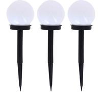 Xanlite Lot de 3 balises LED solaires PACK3SO50B, RVB, IP44, 8h d'autonomie