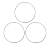Lot de 3 bandes abrasives en caoutchouc de rechange pour DeWalt DWE6420 DWE6421 DCW210B DCW210P1 CMEW231 - N430442 - Blanc