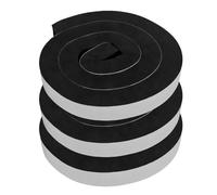 Lot de 3 bandes de fermeture en mousse, 78,7 po x 1,6 po x 1,6 po, 200 x 4 x 4 cm, mousse de polyuréthane, autocollantes, isolation phonique, joint d'étanchéité pour portes et fenêtres