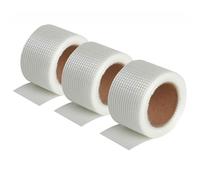 Semin Bande Grillagée Auto-Adhésive 20 m x 50 mm - Fibre de Verre pour Joints de Plaques de Plâtre - Pose Rapide - Haute Résistance - Finition Invisible - Lot de 3