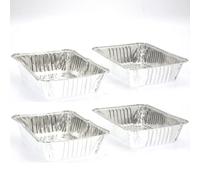 Lot de 3 barquettes de cuisson en aluminium pour barbecue - Petit modèle