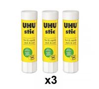Lot De 3 Bâtons De Colle Blanche Uhu 40g