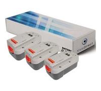 Lot de 3 batteries pour Black et Decker NPP2018 scie d'élagage 3000mAh 18V - Visiodirect - G