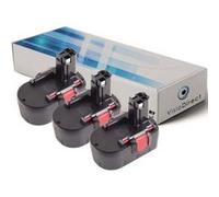 Lot de 3 batteries pour Bosch PST 14.4V scie sauteuse 3000mAh 14.4V - Visiodirect - G