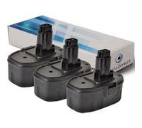Lot de 3 batteries pour DEWALT DC725KA perceuse visseuse 3000mAh 18V - Visiodirect - G