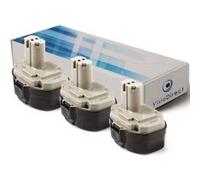 Lot de 3 batteries pour Makita 5046DWD scie circulaire 3000mAh 18V - Visiodirect - G