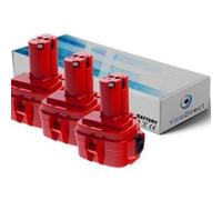 Lot de 3 batteries pour Makita UC120DRA tronçonneuse sans fil 3000mAh 12V - Visiodirect - G