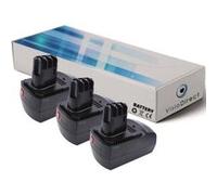 Lot de 3 batteries pour Metabo ULA9.6-18 lampe universelle 3300mAh 14.4V - Visiodirect - G