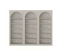 Vente-unique - Lot de 3 bibliothéques avec 6 niches - Beige - CYMORA
