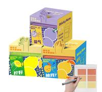 Lot de 3 blocs de 105 feuilles translucides pour prendre des notes | Onglets d'écriture translucides pour livres, annotations, journaux, planificateurs, école, bureau, salle de classe, maison