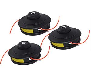 Lot de 3 bobines automatiques à double tête de filetage compatible avec débroussailleuse Wiltec Powermat