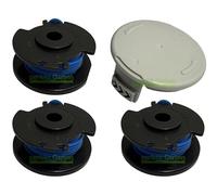 Lot de 3 bobines de fil + capuchon de bobine de fil compatibles avec Ryobi OLT 1825 1830 1831 1832 P 2000 2001 2002 RAC142