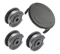 Lot de 3 bobines de fil compatibles F016800569/F016800385 + 1 couvercle F016F04557 pour Bosch ART 23/26 SL & EasyGrassCut 23/26/18/18-230/18-260/18-260/18-26 Ersatzset Ersatzset Ersatzset Ø165 mm