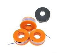 Lot de 3 bobines de fil de rechange en nylon pour débroussailleuse Bosch ART 23 26 30 avec couvercle pour un entretien facile du jardin