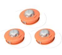 Lot de 3 bobines de fil renforcées compatibles avec débroussailleuse Monzana NAC vidaXL Ryobi Victus Easy Load