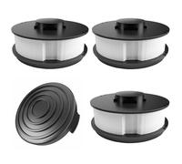 Lot de 3 bobines de rechange + 1 capot/couvercle pour coupe-bordure électrique Gardenline GLR 450 451 452 453 454 455 456 457 458 459 450/1 450/2