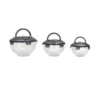 Lot de 3 Boîtes à Emporter Colore 5,8L Transparent