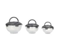 Lot de 3 Boîtes à Emporter Colore 5,8L Transparent