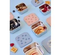 Lot de 3 boîtes à goûter en inox LÄSSIG rose TU
