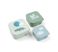 Lot De 3 Boîtes À Goûter Happy Clouds Vert - Vert Vert