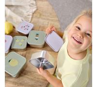 Lot de 3 boîtes à goûter en inox LÄSSIG lilas TU