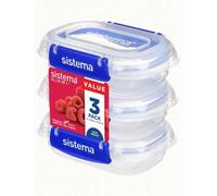 Lot de 3 Boîtes alimentaires hermétiques 180 ml