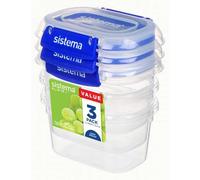 Lot de 3 Boîtes alimentaires hermétiques 400 ml