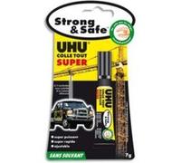 Lot de 3 Boîtes antichoc de 3 mini-tubes 1g de colle Strong and Safe. Sans solvant G
