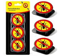 Lot de 3 boîtes d'appâts à fourmis pour piège à fourmis, boîte à appâts | Appât à fourmis sans odeur avec surface adhésive pour intérieur et extérieur, terrasse, jardin, maison, cuisine, balcon
