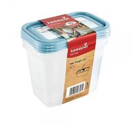 keeeper Boîtes de congélation Mia Magic Ice 3 x 1 l, couvercle réinscriptible, Nordic Blue