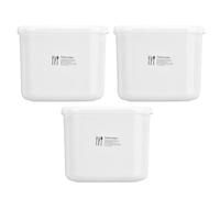 Lot de 3 boîtes de conservation Bento étanches de 1 000 ml pour micro-ondes et réfrigérateur