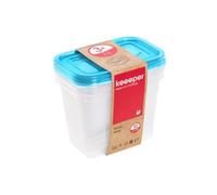Lot de 3 Boîtes de conservation congélation 1 l fredo fresh - Bleu
