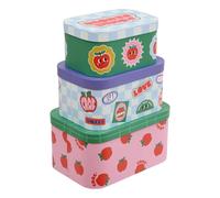Lot de 3 Boîtes de Rangement "Chachapop" 36cm Multicolore