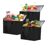 Lot de 3 boîtes de rangement pour granulés de bois pour fumoir, sac de rangement étanche de 9 kg, sac de rangement pour granulés de charbon, gril, camping, extérieur
